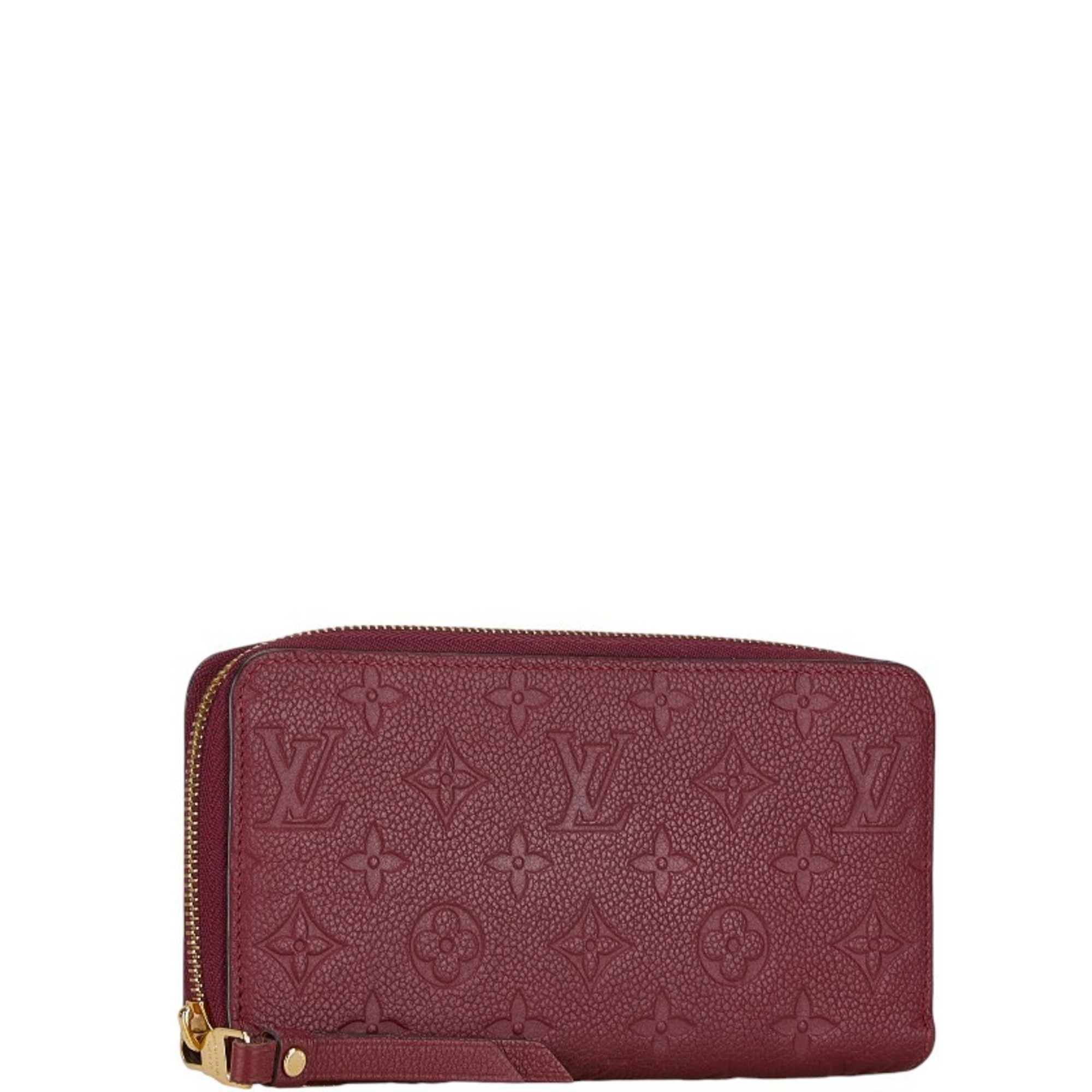 Louis Vuitton Empreinte Zippy Wallet Round Long M60549 Raisin Purple Leather Women's LOUIS VUITTON