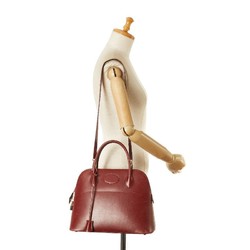 Hermes Bolide 31 Handbag Shoulder Bag Bordeaux Wine Red Calfskin Women's HERMES