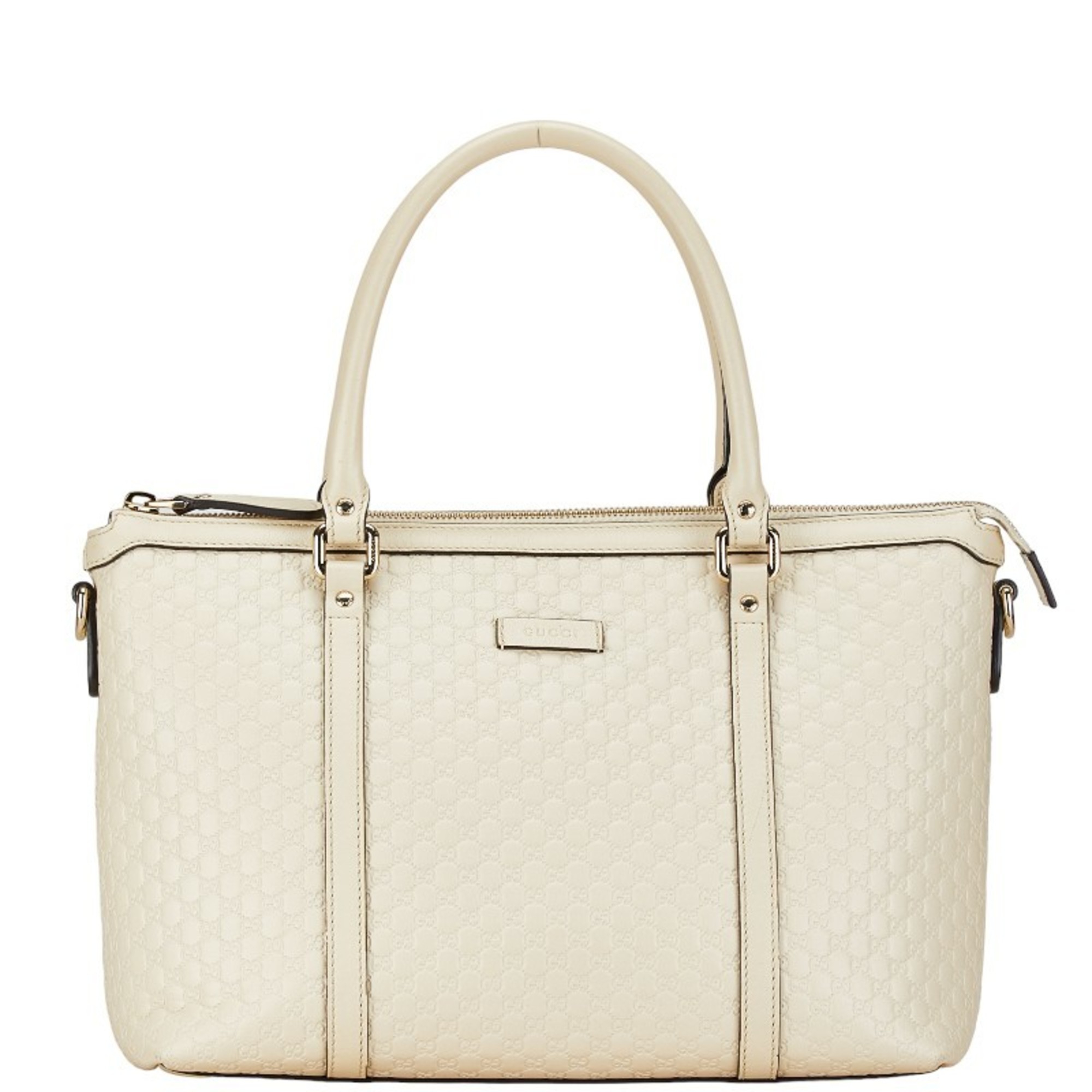 Gucci Micro Guccissima Handbag Shoulder Bag 449656 White Leather Women's GUCCI