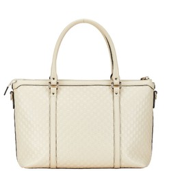 Gucci Micro Guccissima Handbag Shoulder Bag 449656 White Leather Women's GUCCI