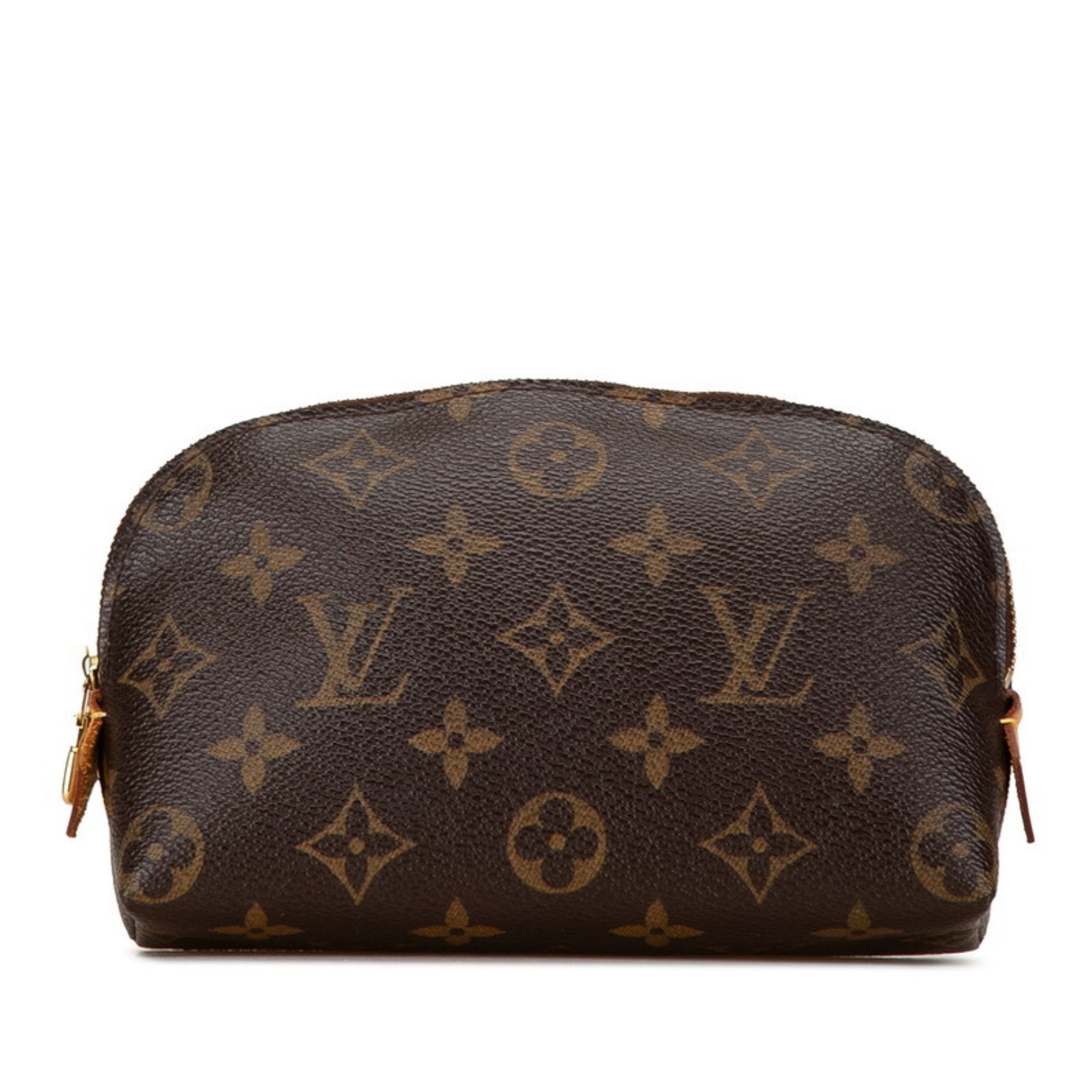 Louis Vuitton Monogram Pochette Tick PM Pouch M47515 Brown PVC Leather Women's LOUIS VUITTON