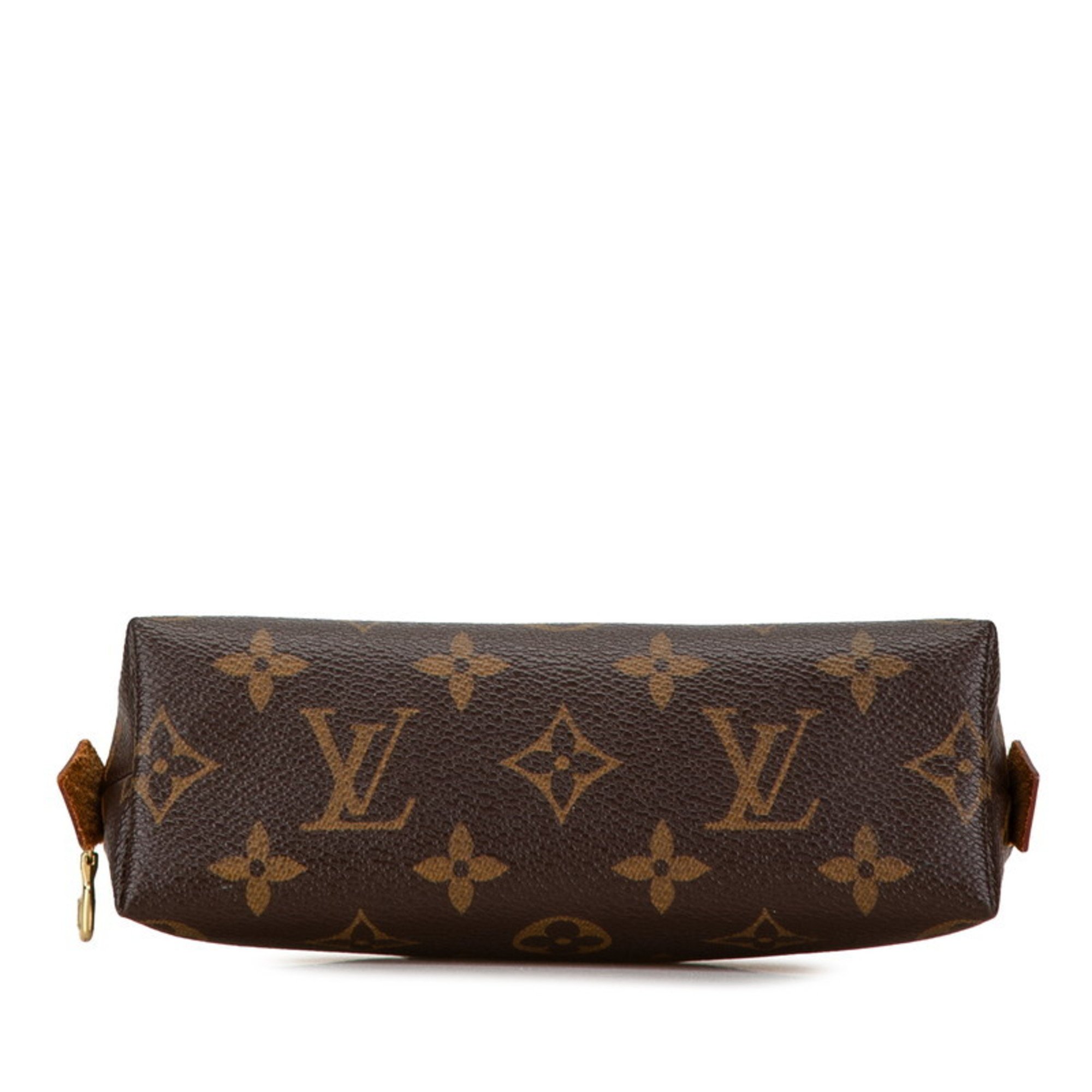 Louis Vuitton Monogram Pochette Tick PM Pouch M47515 Brown PVC Leather Women's LOUIS VUITTON