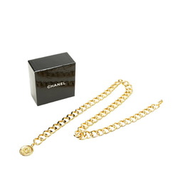 Chanel Coco Mark Medallion Chain Belt Gold Plated Women's CHANEL