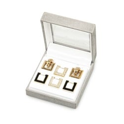 Christian Dior Dior Earrings Set Gold Plated Women's