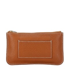 Hermes Pouch Brown Togo Women's HERMES