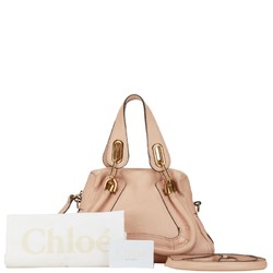 Chloé Chloe Paraty Handbag Shoulder Bag 8HS891-043 Pink Leather Women's