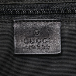 Gucci GG Canvas One Shoulder Bag 92706 Black Leather Women's GUCCI