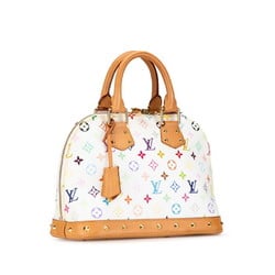 Louis Vuitton Monogram Multicolor Alma PM Blanc Handbag M40443 White Brown PVC Leather Women's LOUIS VUITTON