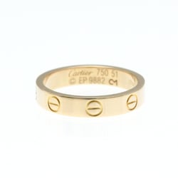 Cartier Love Mini Love Ring Pink Gold (18K) Fashion No Stone Band Ring Pink Gold