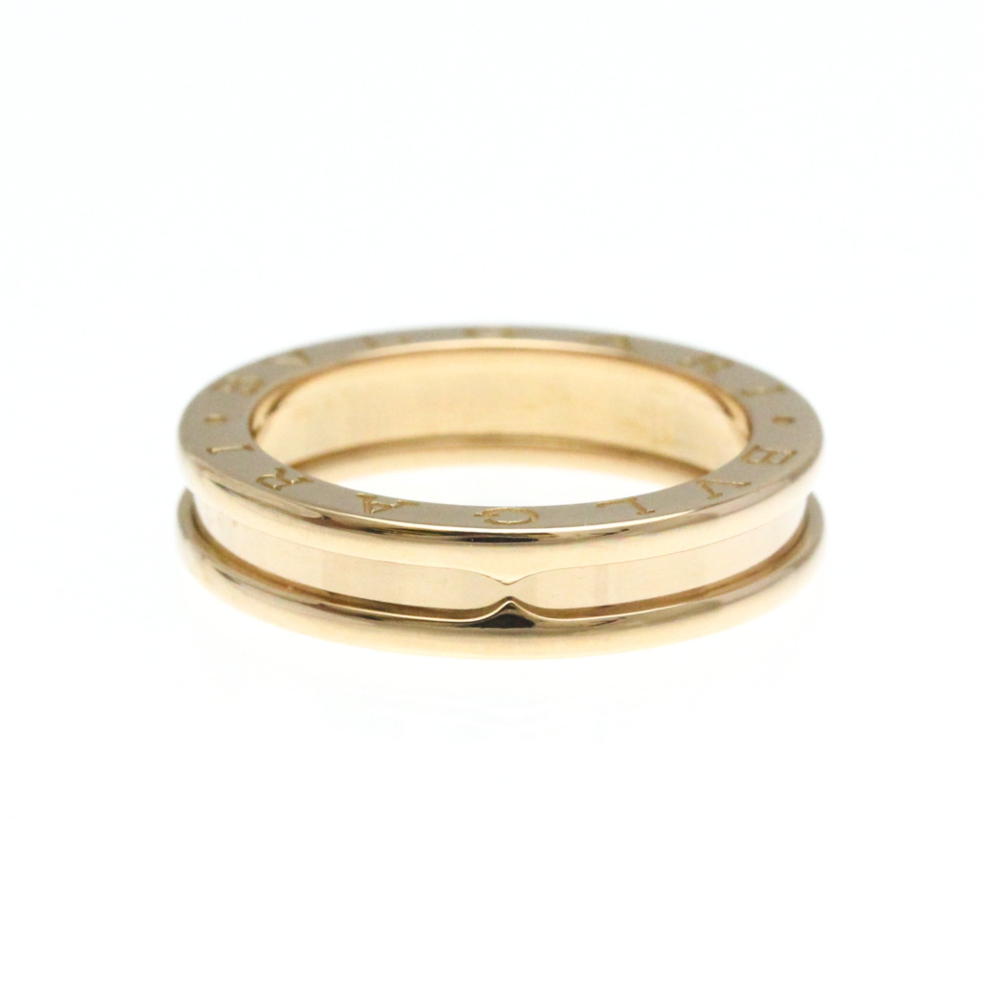 Bvlgari B.zero1 Pink Gold (18K) Fashion No Stone Band Ring Pink Gold