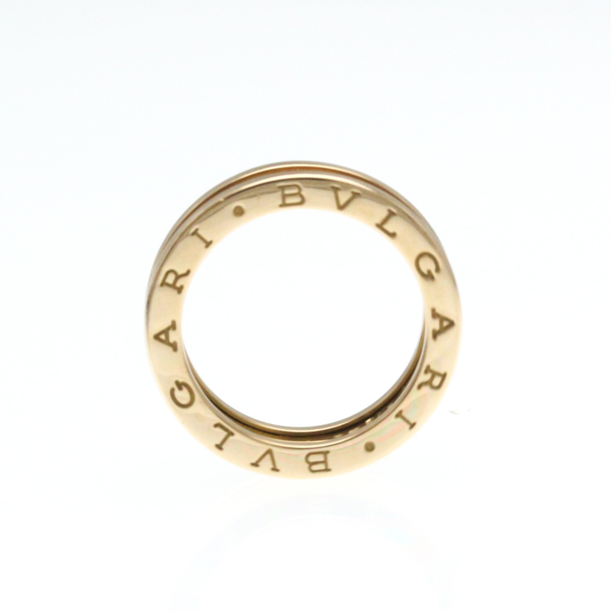 Bvlgari B.zero1 Pink Gold (18K) Fashion No Stone Band Ring Pink Gold