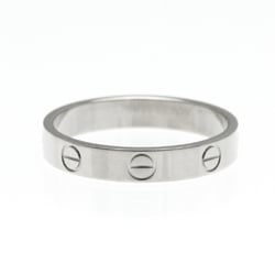 Cartier Love Mini Love Ring White Gold (18K) Fashion No Stone Band Ring Silver