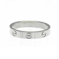 Cartier Love Mini Love Ring White Gold (18K) Fashion No Stone Band Ring Silver