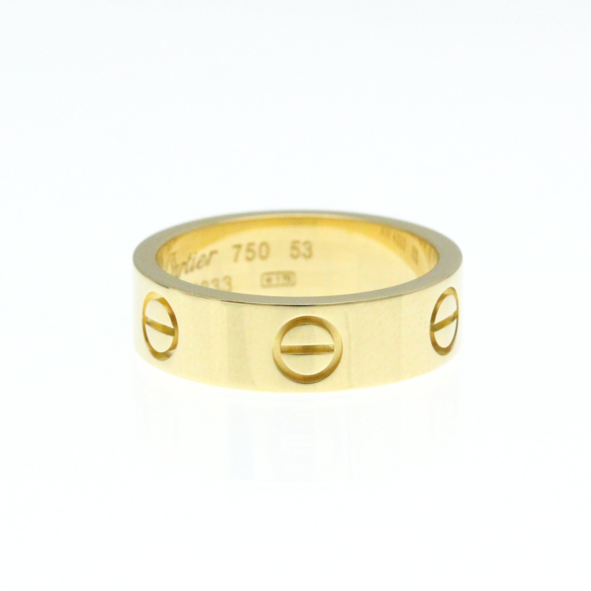 Cartier Love Yellow Gold (18K) Fashion No Stone Band Ring Gold