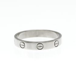 Cartier Love Mini Love Ring White Gold (18K) Fashion No Stone Band Ring Silver