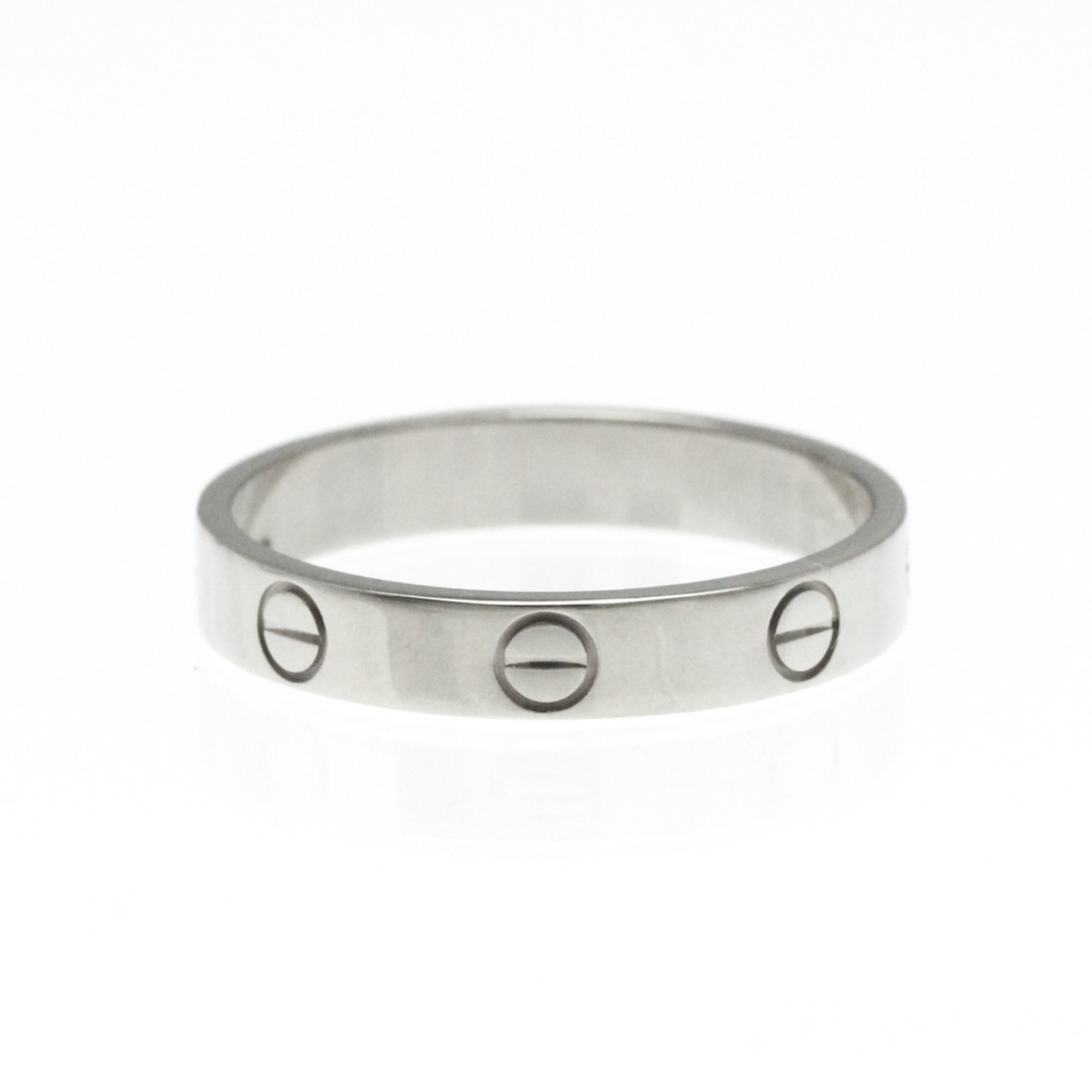 Cartier Love Mini Love Ring White Gold (18K) Fashion No Stone Band Ring Silver