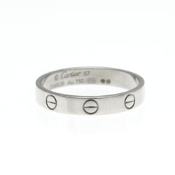 Cartier Love Mini Love Ring White Gold (18K) Fashion No Stone Band Ring Silver