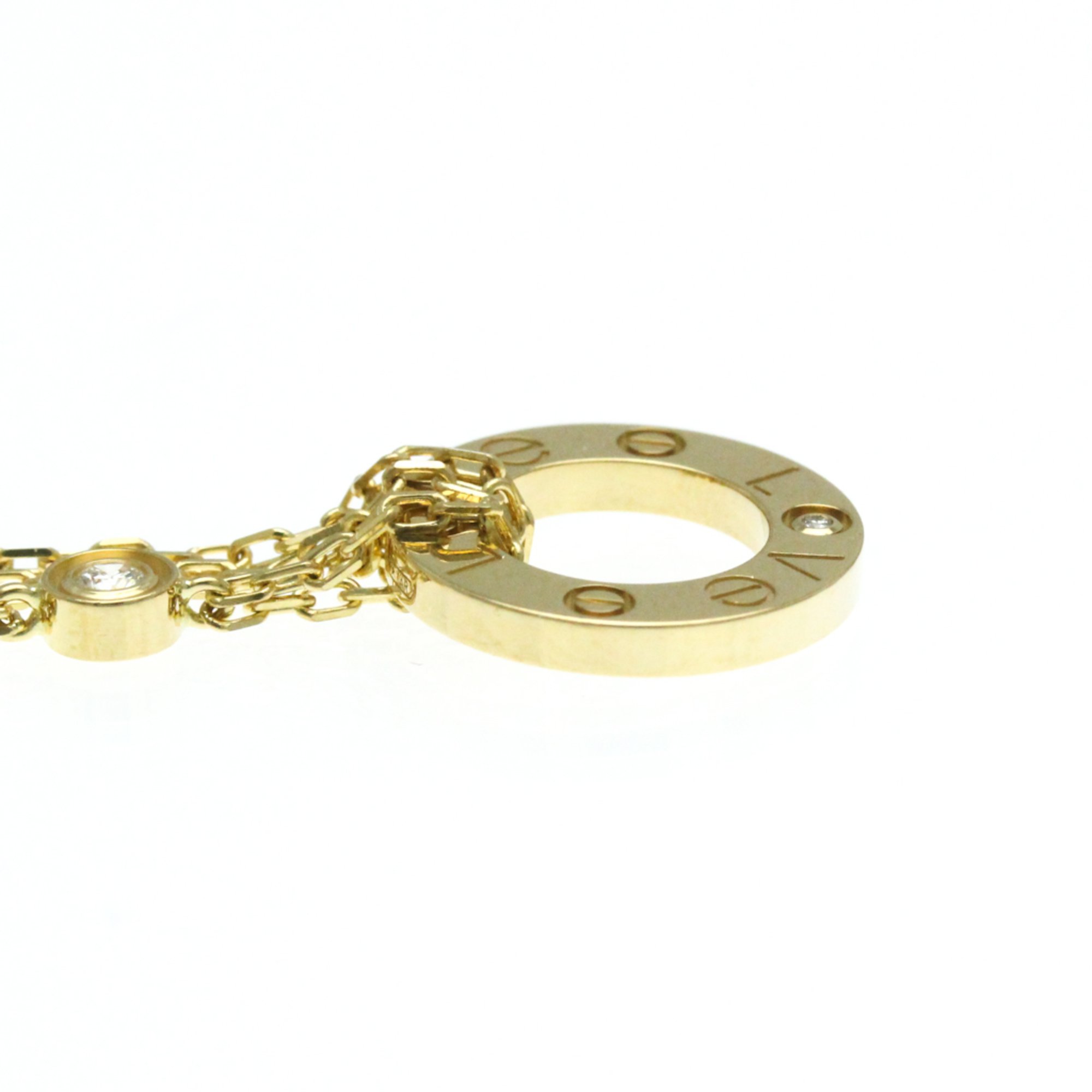 Cartier Love Circle Bracelet B6038300 Yellow Gold (18K) Diamond Charm Bracelet Carat/0.03 Gold