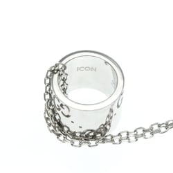 Gucci Icon Necklace White Gold (18K) Men,Women Fashion Pendant Necklace (Silver)