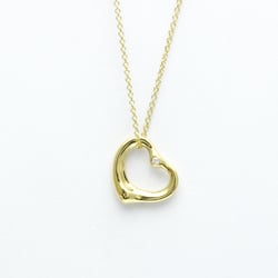 Tiffany Open Heart 2P Diamond Necklace Yellow Gold (18K) Diamond Men,Women Fashion Pendant Necklace (Gold)