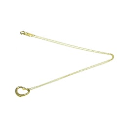 Tiffany Open Heart 2P Diamond Necklace Yellow Gold (18K) Diamond Men,Women Fashion Pendant Necklace (Gold)