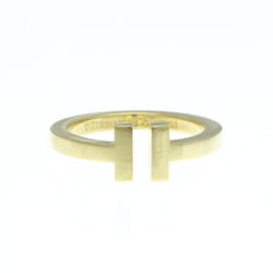 Tiffany T Square Ring Yellow Gold (18K) Fashion No Stone Band Ring Gold