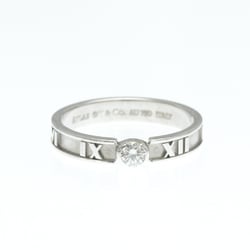 Tiffany Atlas White Gold (18K) Fashion Diamond Band Ring Silver