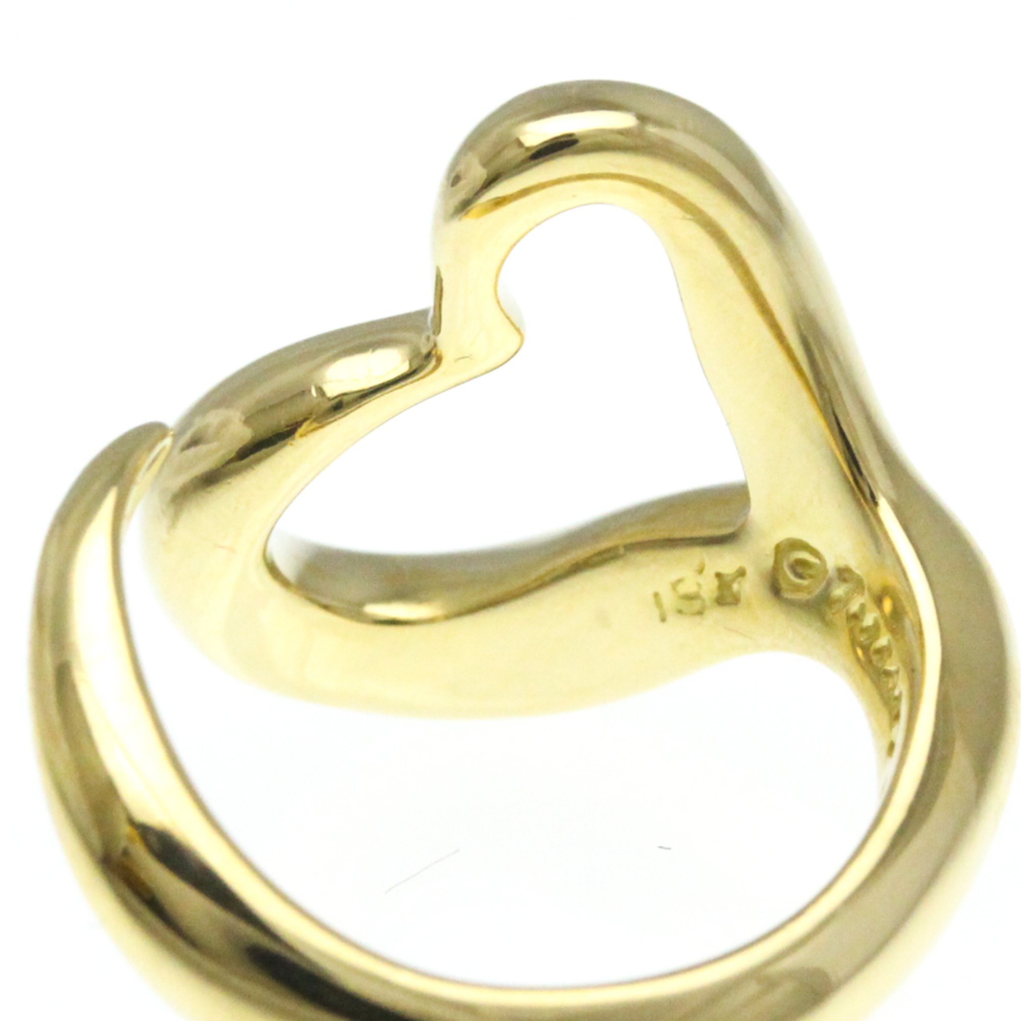 Tiffany Open Heart Yellow Gold (18K) Fashion No Stone Band Ring Gold