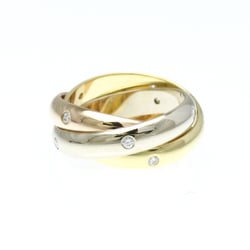 Cartier Trinity Ring 15PD Pink Gold (18K),White Gold (18K),Yellow Gold (18K) Fashion Diamond Band Ring Gold