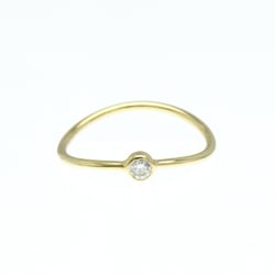 Tiffany Wave Ring Single Row Yellow Gold (18K) Fashion Diamond Band Ring Gold