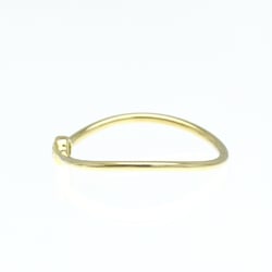 Tiffany Wave Ring Single Row Yellow Gold (18K) Fashion Diamond Band Ring Gold