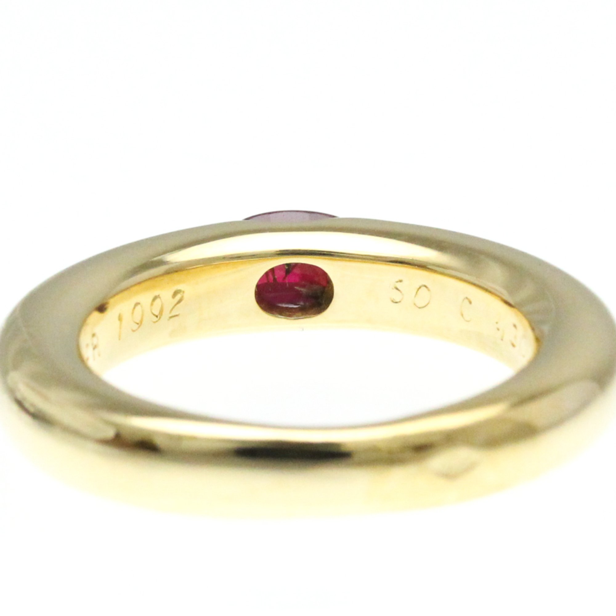 Cartier Ellipse Ruby Ring Yellow Gold (18K) Fashion Ruby Band Ring Gold