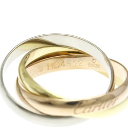 Cartier Trinity B4086150 Pink Gold (18K),White Gold (18K),Yellow Gold (18K) Fashion No Stone Band Ring Gold