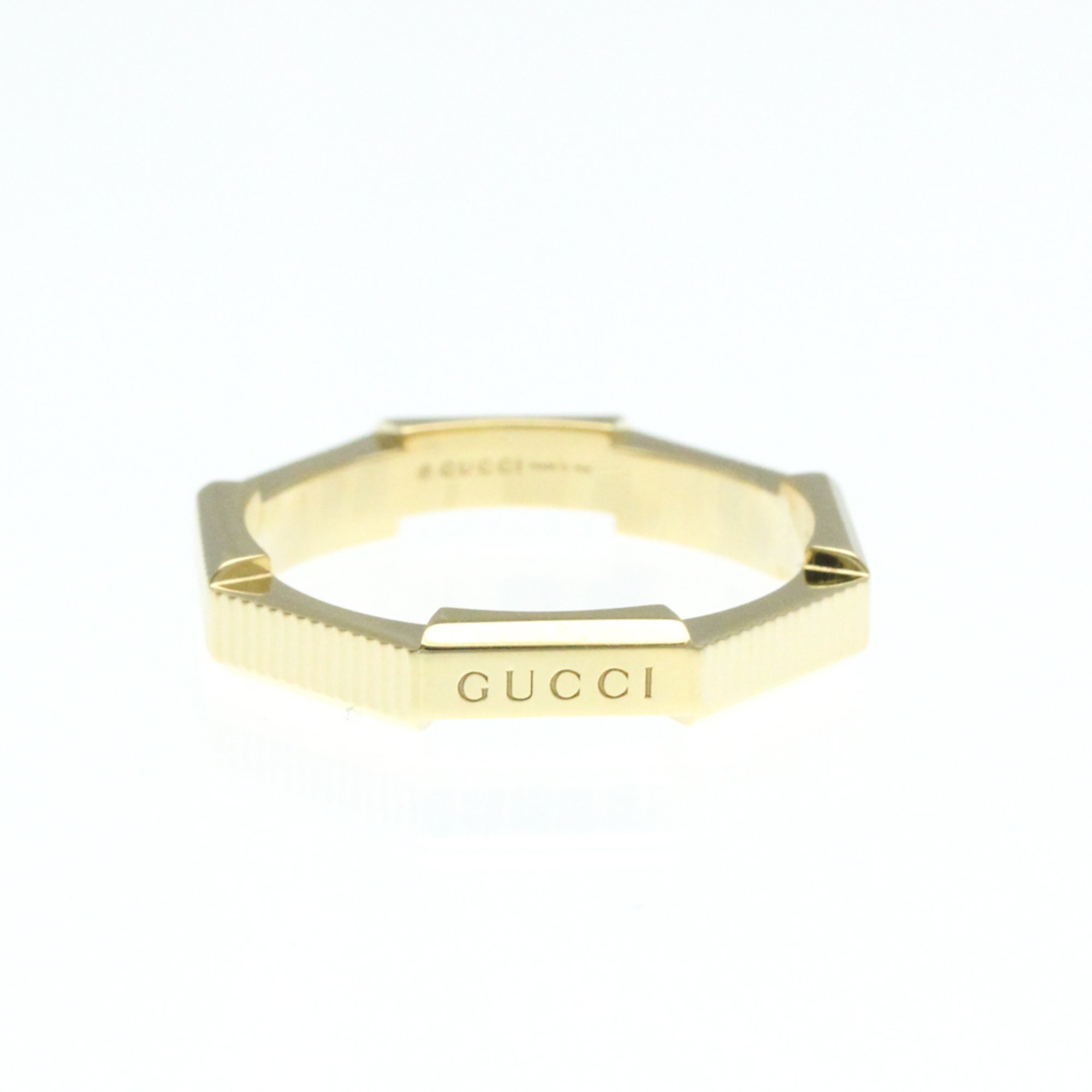 Gucci Link Toe Ring Yellow Gold (18K) Fashion No Stone Band Ring Gold