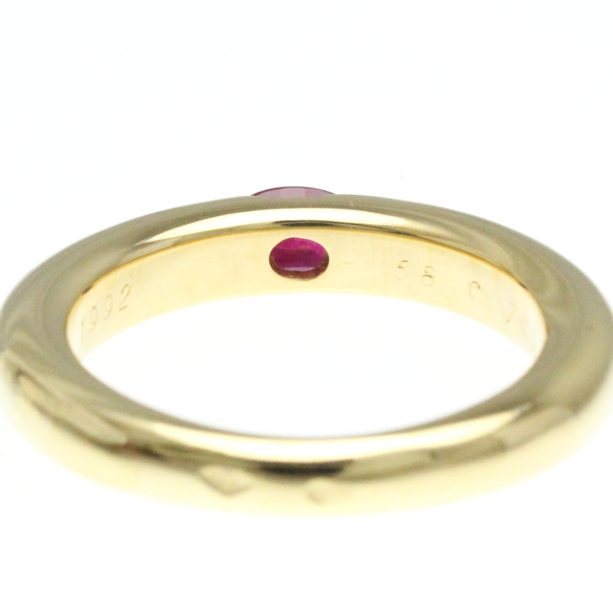 Cartier Ellipse Ruby Ring Yellow Gold (18K) Fashion Ruby Band Ring Gold