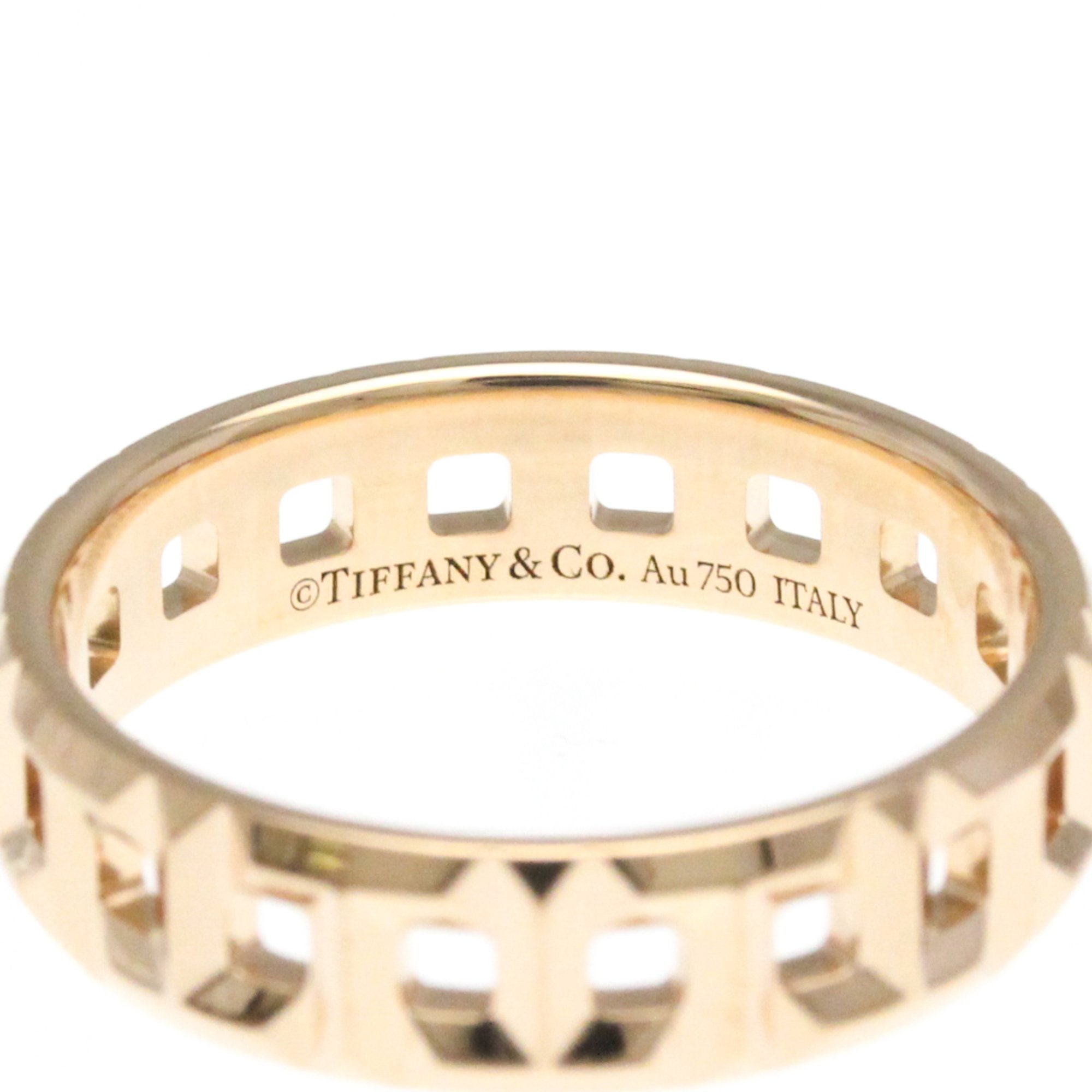 Tiffany T True Narrow Ring Pink Gold (18K) Fashion No Stone Band Ring Pink Gold