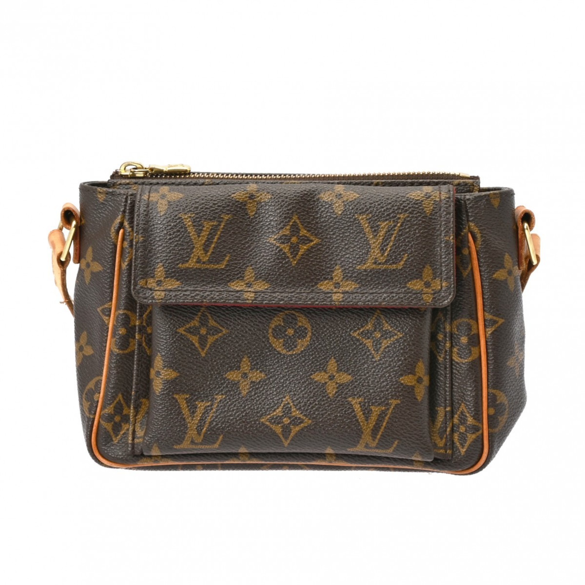 LOUIS VUITTON Louis Vuitton Monogram Vivacite PM Brown M51165 Women's Canvas Shoulder Bag