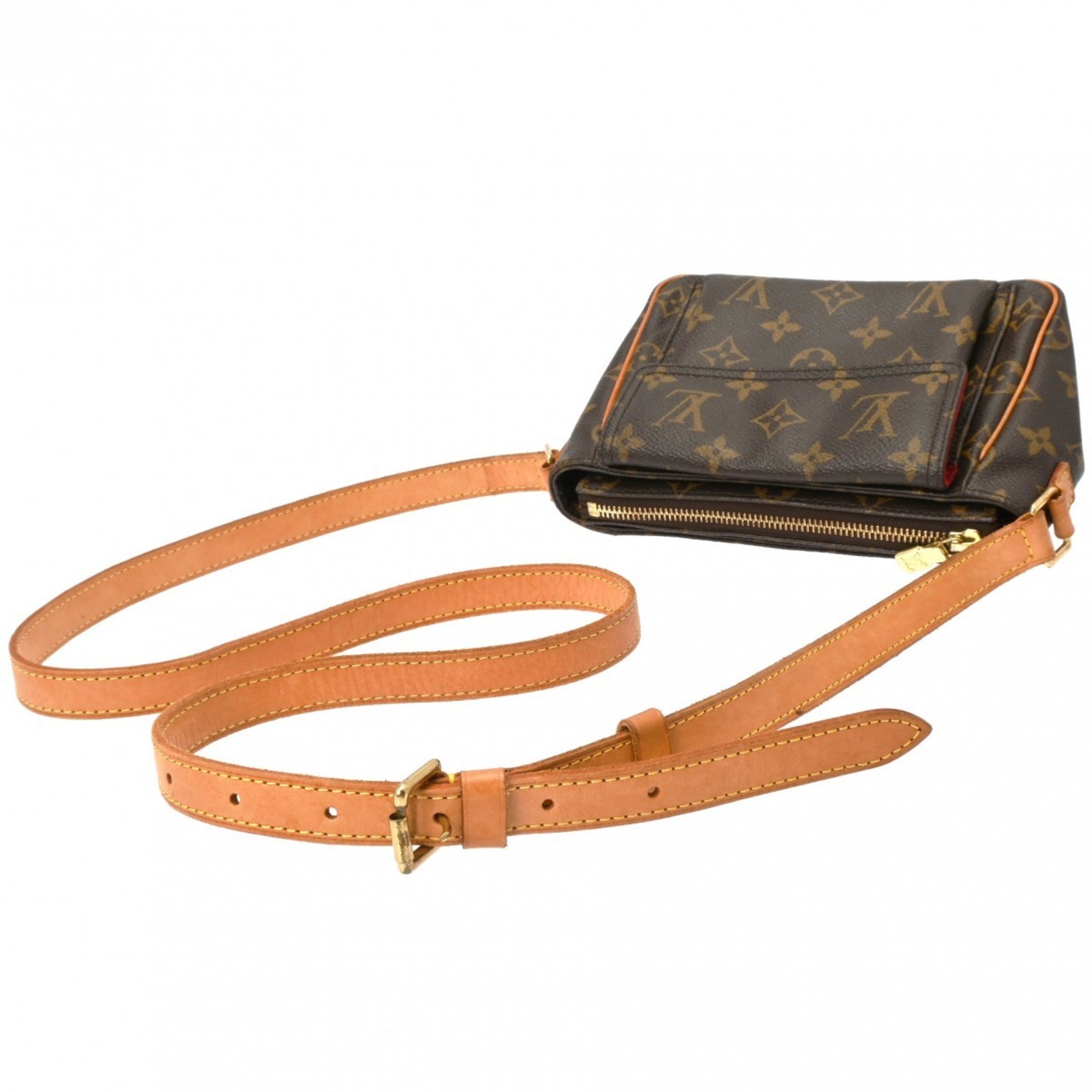 LOUIS VUITTON Louis Vuitton Monogram Vivacite PM Brown M51165 Women's Canvas Shoulder Bag