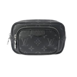 LOUIS VUITTON Louis Vuitton Taiga Taigarama Outdoor Pochette Noir M30755 Men's Monogram Eclipse Leather Shoulder Bag