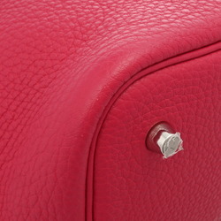 HERMES Picotin Lock MM Kazak Rouge Serie/Framboise Z Stamp (around 2021) Women's Taurillon Clemence Handbag