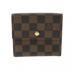 LOUIS VUITTON Damier Portefeuille Elise Brown N61654 Unisex Canvas Bi-fold Wallet