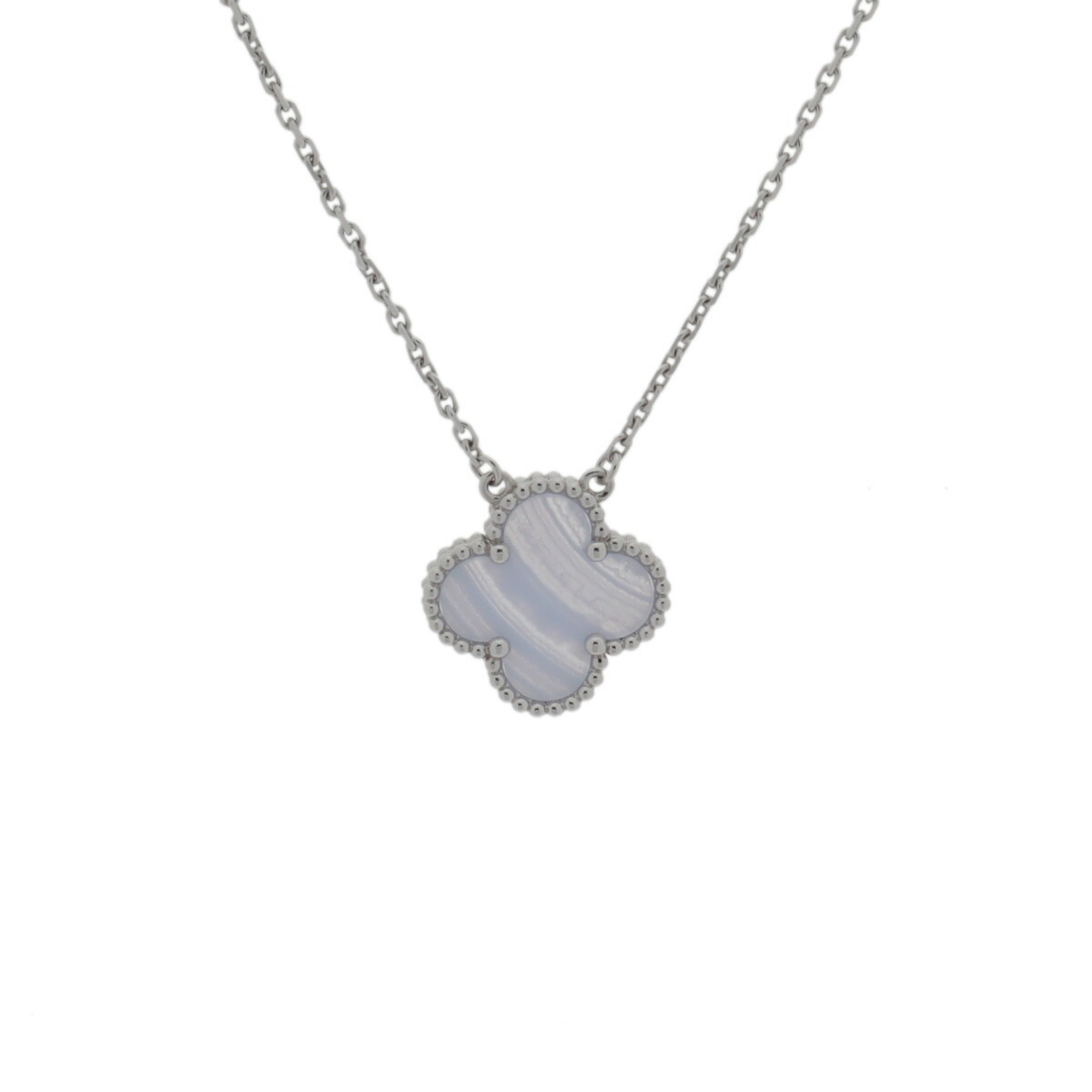 VAN CLEEF & ARPELS Alhambra VCARP34900 Women's 18K White Gold Necklace