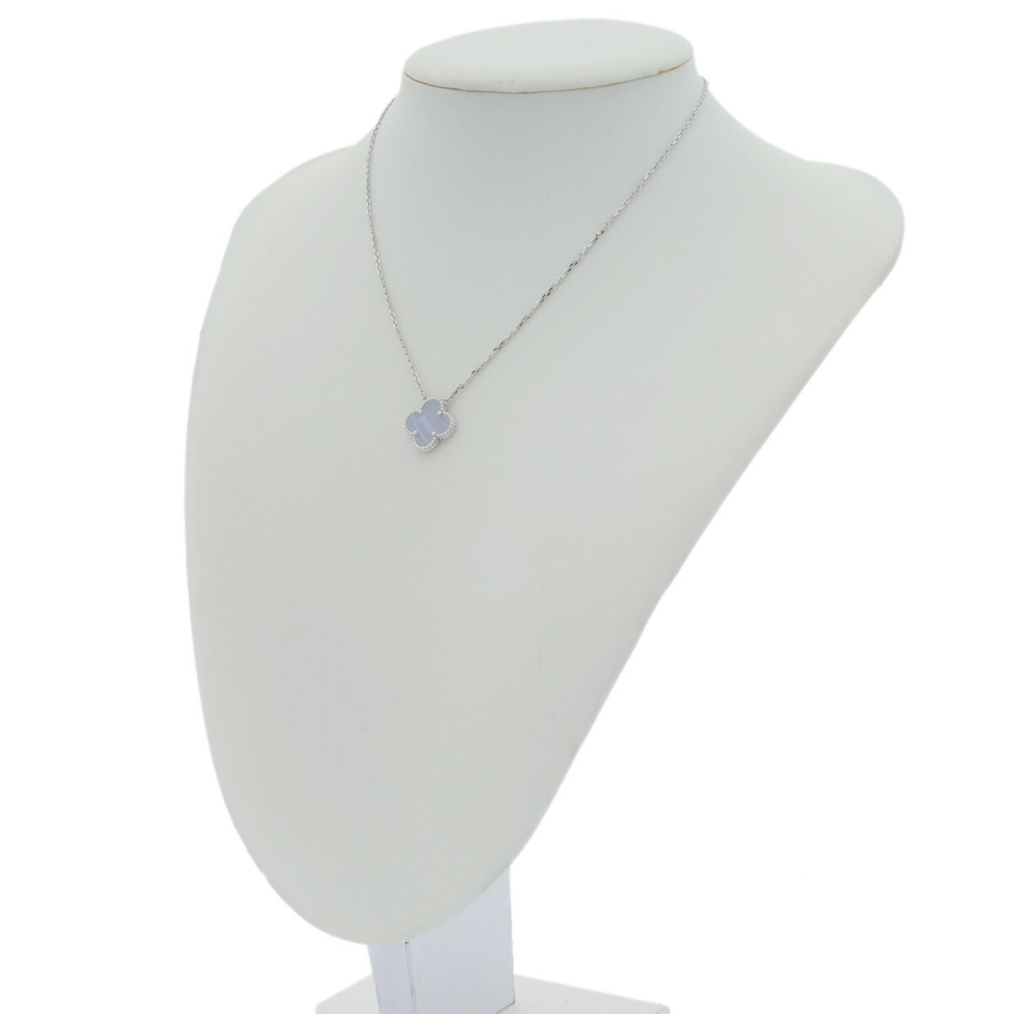 VAN CLEEF & ARPELS Alhambra VCARP34900 Women's 18K White Gold Necklace