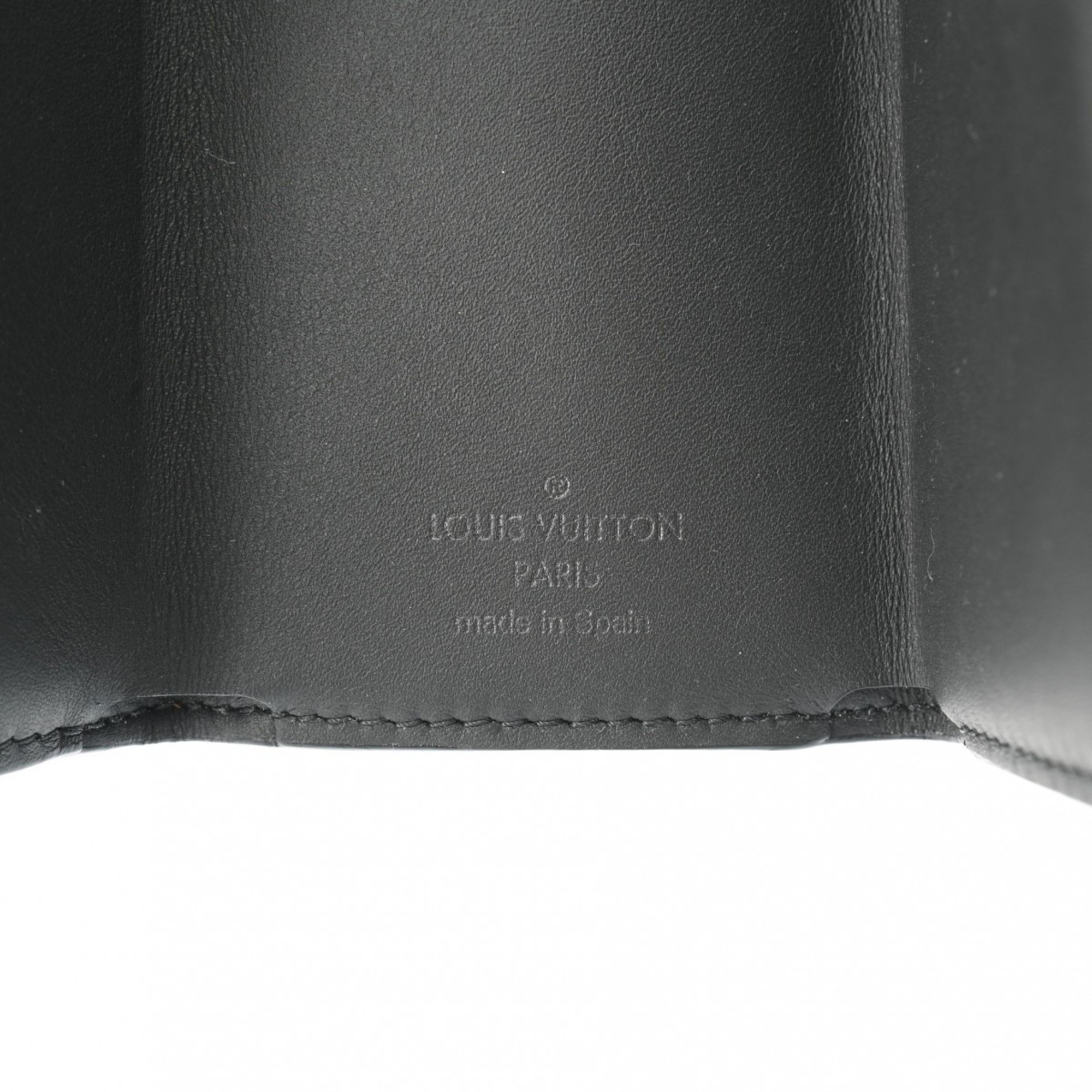 LOUIS VUITTON Louis Vuitton Monogram Eclipse Discovery Compact Wallet Black Grey M45417 Men's Tri-fold