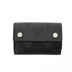 LOUIS VUITTON Louis Vuitton Monogram Eclipse Discovery Compact Wallet Black Grey M45417 Men's Tri-fold