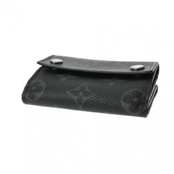 LOUIS VUITTON Louis Vuitton Monogram Eclipse Discovery Compact Wallet Black Grey M45417 Men's Tri-fold