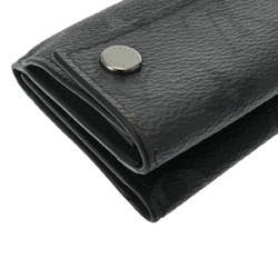 LOUIS VUITTON Louis Vuitton Monogram Eclipse Discovery Compact Wallet Black Grey M45417 Men's Tri-fold