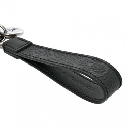 LOUIS VUITTON Louis Vuitton Monogram Eclipse Dragonne Black/Grey M61950 Unisex Leather Keychain