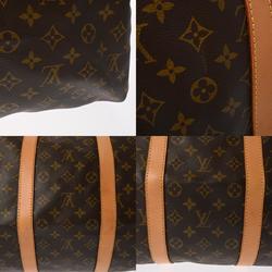 LOUIS VUITTON Louis Vuitton Monogram Keepall 55 Brown M41424 Unisex Canvas Boston Bag