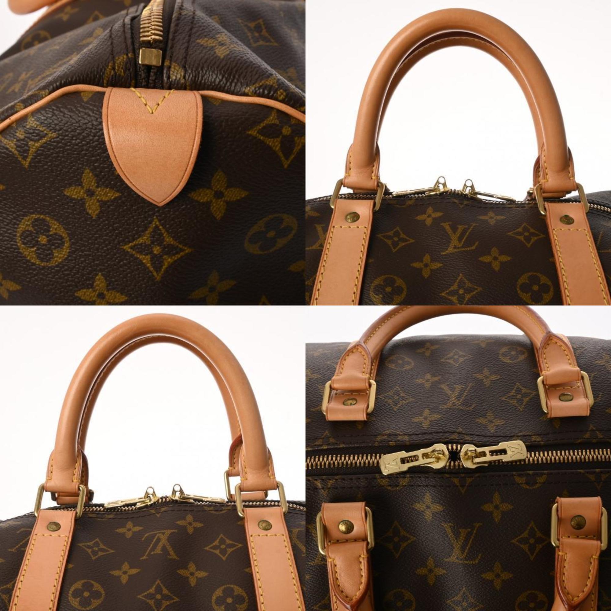 LOUIS VUITTON Louis Vuitton Monogram Keepall 55 Brown M41424 Unisex Canvas Boston Bag